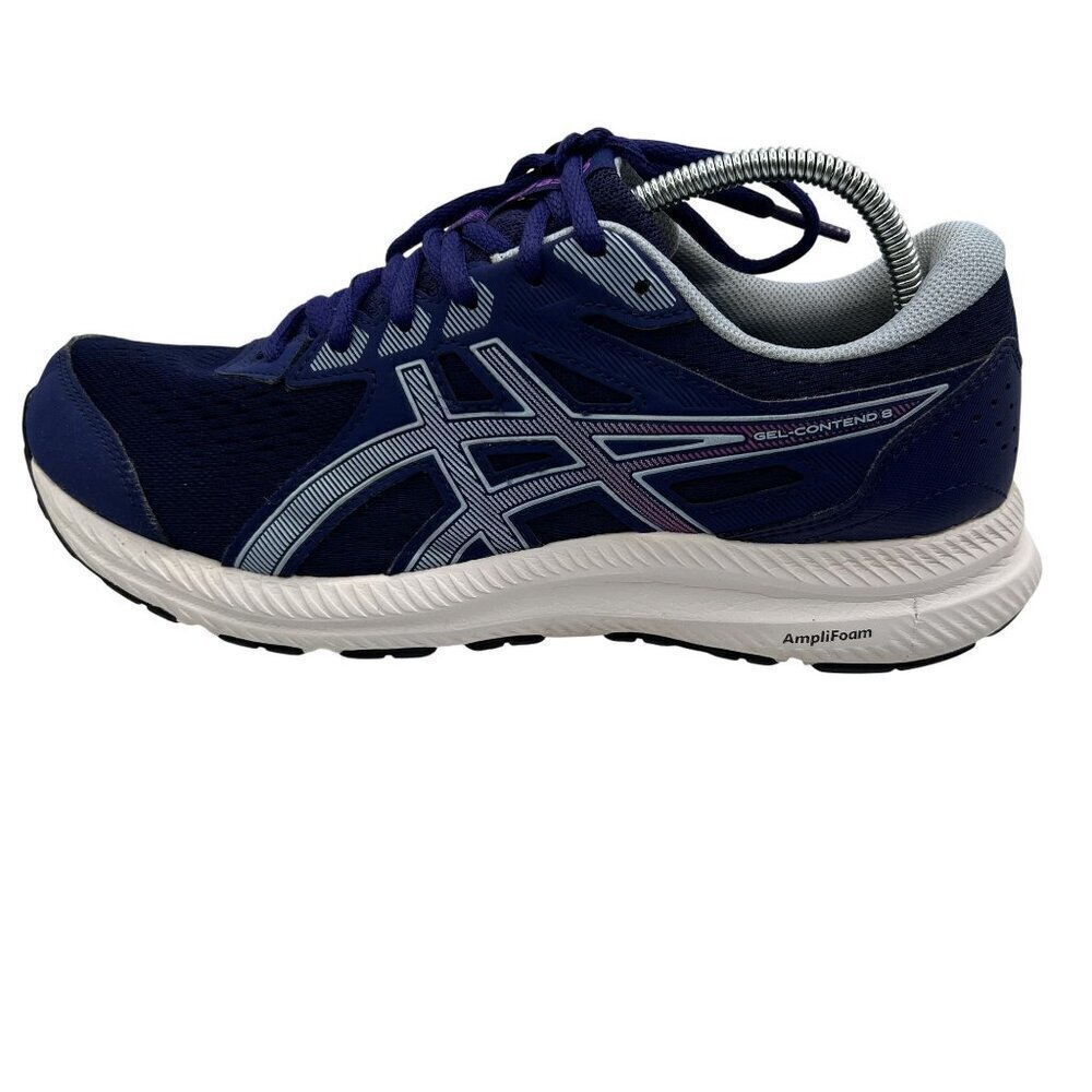 Asics Gel Contend 8 Womens 9W Running Shoes Athletic Dive Blue Soft Sky Sneaker - Picture 7 of 14
